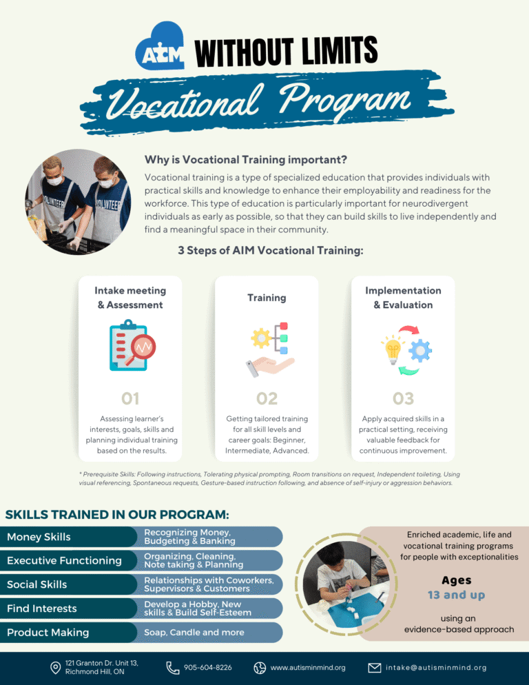 aim without limits vocational program